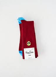 Chaussettes rouge HAPPY SOCKS homme