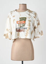 T-shirt marron NOISY MAY femme