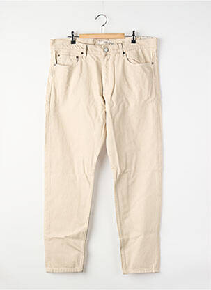 Pantalon droit beige MANGO homme
