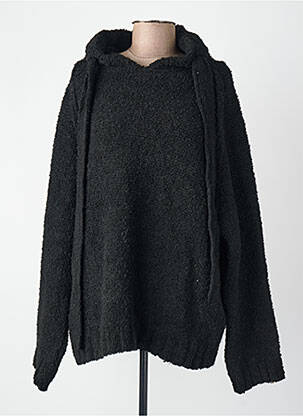 Sweat-shirt à capuche noir YUGEN femme