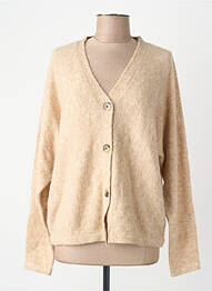 Gilet manches longues beige OPUS femme