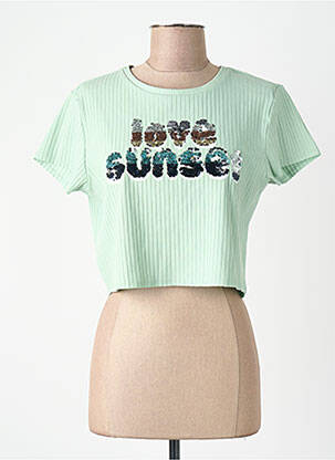 T-shirt vert ONLY femme