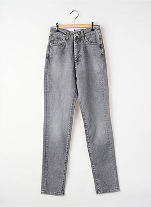 Jeans coupe slim taille haute gris JJXX femme