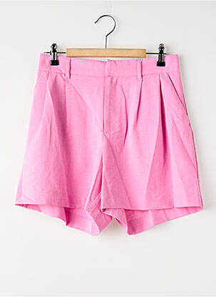 Short coupe droite rose ONLY femme