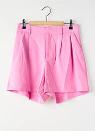 Short coupe droite rose ONLY femme