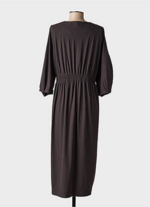 Robe mi-longue marron INDIES femme