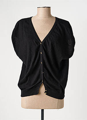 Gilet manches courtes noir SUMMUM femme