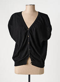Gilet manches courtes noir SUMMUM femme