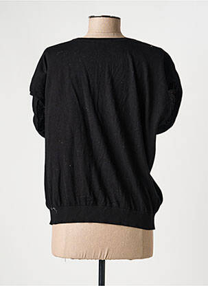 Gilet manches courtes noir SUMMUM femme