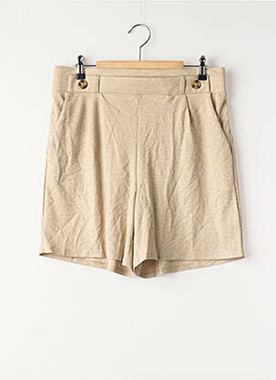 Short coupe droite beige JACQUELINE DE YONG femme