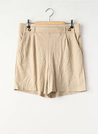 Short coupe droite beige JACQUELINE DE YONG femme