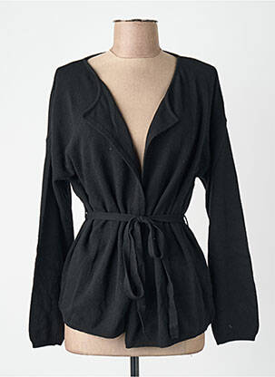 Gilet manches longues noir YUGEN femme