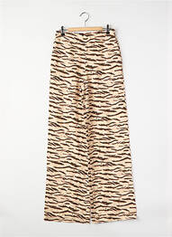 Pantalon droit marron NOOR BY NORA GHARIB femme