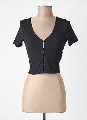 T-shirt col v noir JJXX femme