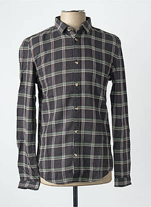 Chemise manches longues gris TOM TAILOR homme