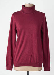 Pull col roulé violet MORE & MORE femme