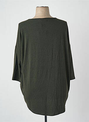 Pull coupe droite manches 3/4 vert CARMAKOMA femme