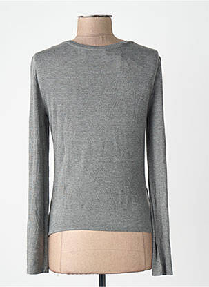T-shirt gris MANGO femme
