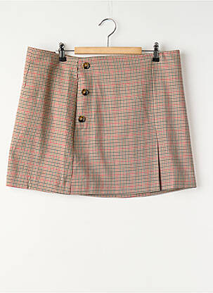 Jupe courte marron MANGO femme