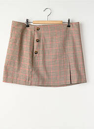 Jupe courte marron MANGO femme