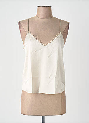 Blouse beige MANGO femme