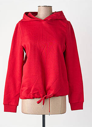 Sweat-shirt à capuche rouge STREET ONE femme