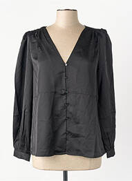 Chemisier col mao noir VILA femme
