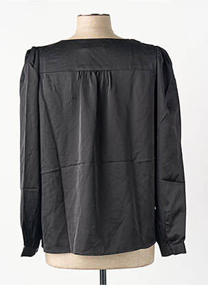 Chemisier col mao noir VILA femme