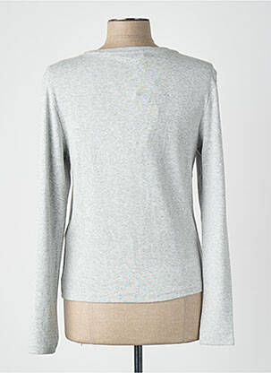 T-shirt col rond gris ONLY femme