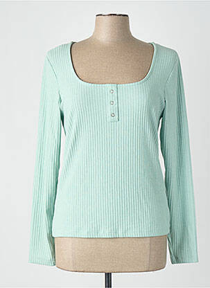 Pull coupe droite bleu ONLY femme