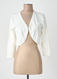 Gilet manches longues blanc MORGAN femme