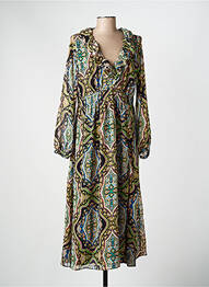 Robe longue vert MANGO femme