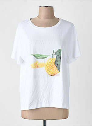 T-shirt blanc MANGO femme