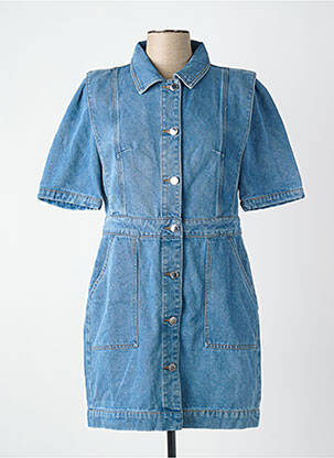 Robe courte bleu MORGAN femme