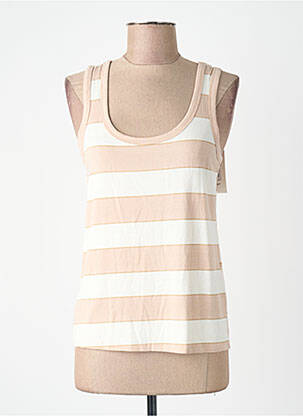 Débardeur col rond sans manche beige VERO MODA femme