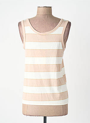 Débardeur col rond sans manche beige VERO MODA femme