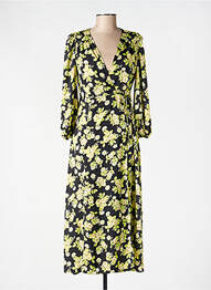 Robe longue jaune MANGO femme