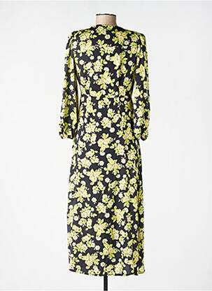 Robe longue jaune MANGO femme