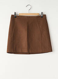 Jupe courte marron MANGO femme
