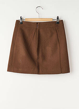 Jupe courte marron MANGO femme