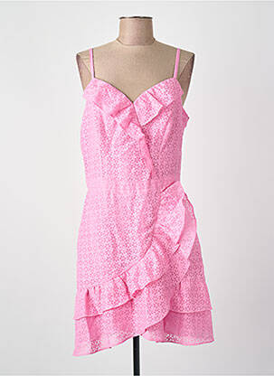Robe courte rose NAF NAF femme