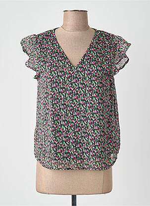 Blouse manches courtes vert ONLY femme