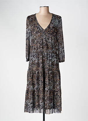 Robe longue noir ZABAIONE femme