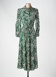 Robe longue vert MANGO femme