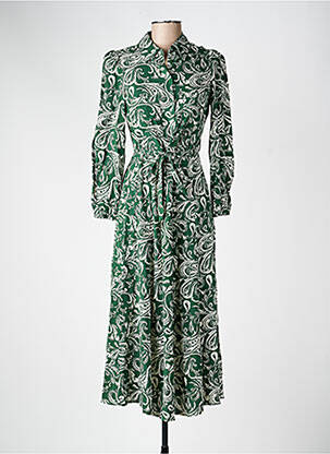 Robe longue vert MANGO femme