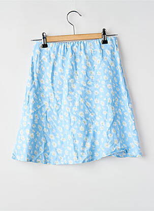 Jupe courte bleu ONLY femme
