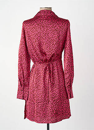 Robe mi-longue manches longues manches longues rose VILA femme