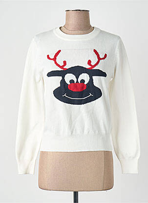 Pull manches longues manches longues blanc ONLY femme