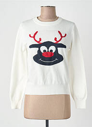 Pull manches longues manches longues blanc ONLY femme
