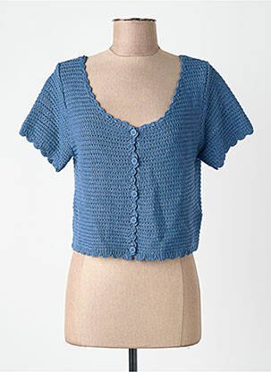 Gilet manches courtes bleu MOLLY BRACKEN femme